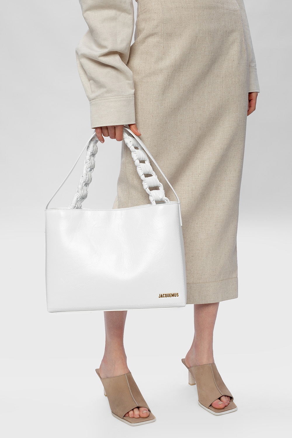 White Le Grand Sac Noeud hand bag Jacquemus Vitkac Canada